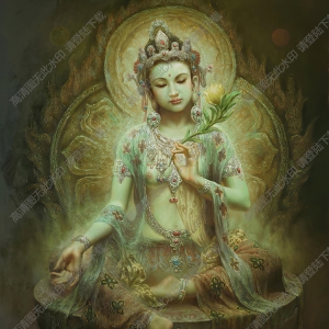 曾浩的畫_綠度母_高清大圖下載