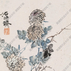 石濤國(guó)畫(huà) 花卉 (2) 高清大圖下載