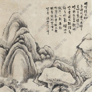 石濤國(guó)畫(huà) 堪嘆陵谷松 高清大圖下載