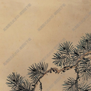 沈銓國(guó)畫(huà) 松鷹 高清大圖下載
