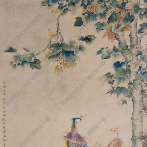 沈銓國(guó)畫(huà) 五倫圖 高清大圖下載