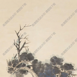 任熊國畫 麻姑獻壽 (1) 高清大圖下載
