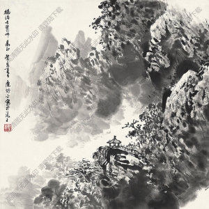 應(yīng)野平國(guó)畫 春山圖 高清大圖下載