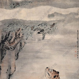 高其佩國畫 松風(fēng)圖 高清大圖下載