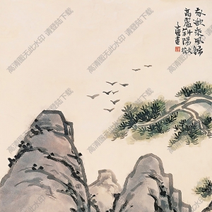 豐子愷作品_我欲乘風(fēng)歸_高處斜陽(yáng)微_高清大圖下載