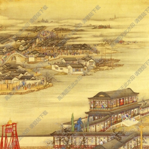 郎世寧_雍正十二月行樂圖01_正月觀燈_高清大圖下載