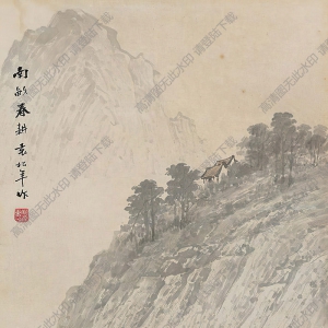 袁松年國(guó)畫(huà) 南畝春耕 高清大圖下載