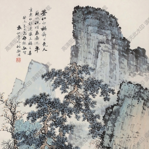 袁松年國(guó)畫(huà) 松鶴延年 高清大圖下載