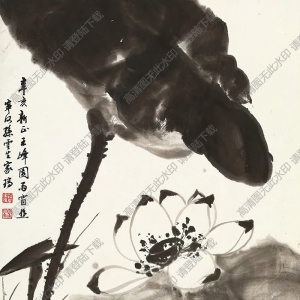 孫云生國(guó)畫 墨荷 高清大圖下載