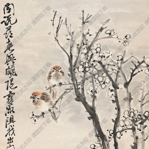 趙云壑國(guó)畫(huà) 梅雀圖 高清大圖下載