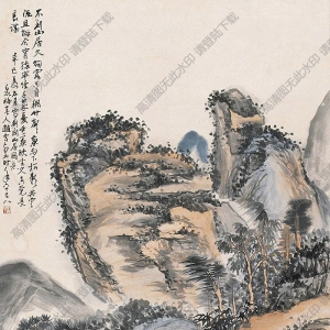 趙云壑國(guó)畫 山居圖 高清大圖下載