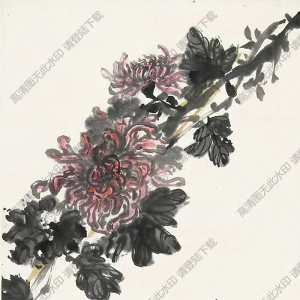 吳茀之國(guó)畫 菊花 高清大圖下載
