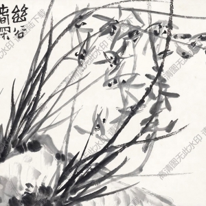 吳茀之國(guó)畫 蘭花 (2) 高清大圖下載