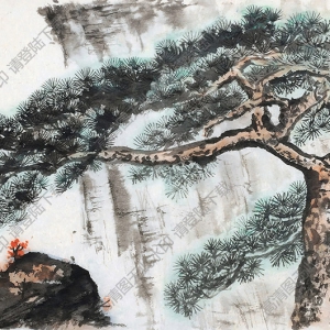 周元亮國(guó)畫 黃山小景 高清大圖下載