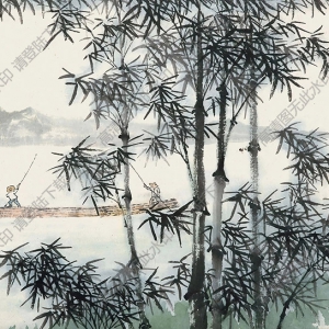 周元亮國(guó)畫 漓江 高清大圖下載