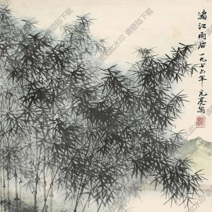 周元亮國(guó)畫 漓江雨后 高清大圖下載