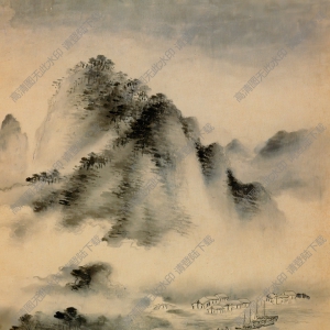 明代 陸達 摹古山水冊-9 高清大圖下載