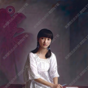 安靜油畫_風(fēng)箏放飛的季節(jié)_高清大圖下載